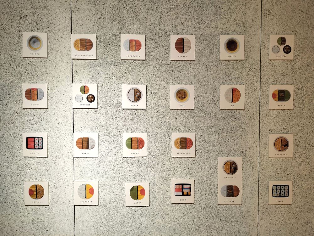 マルカンビル大食堂の料理を模したおままごとサンプル