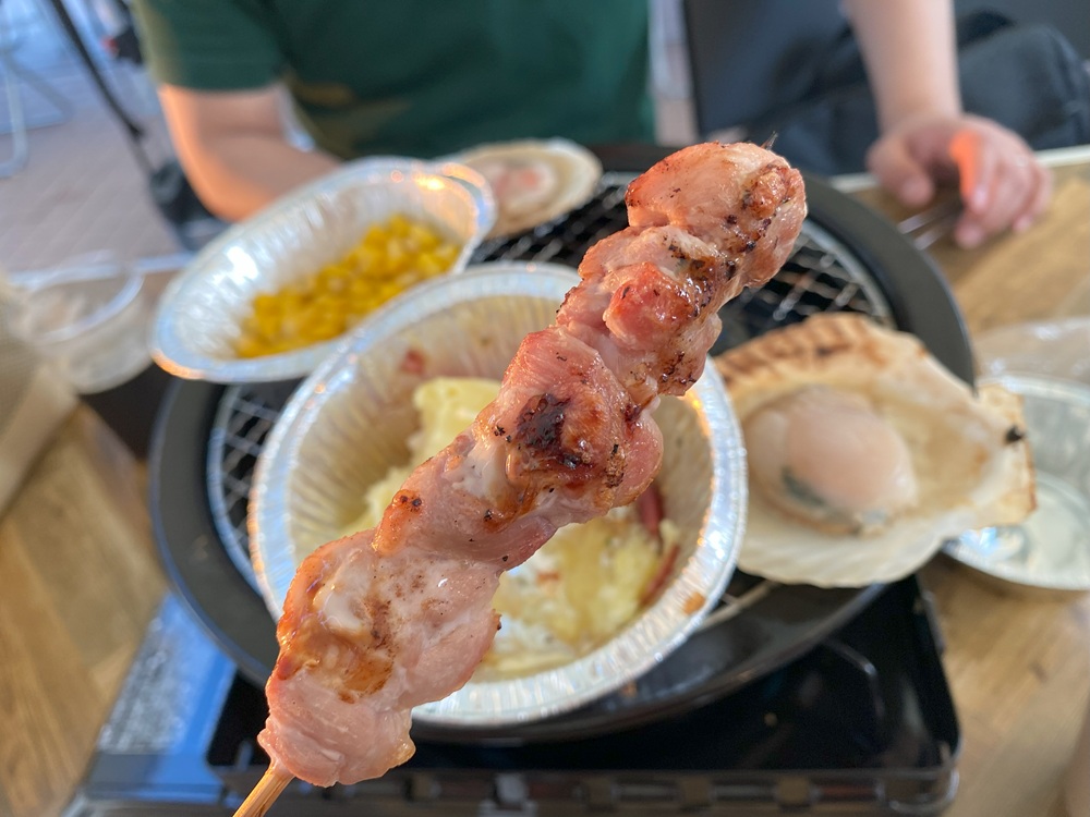 香ばしく焼けた焼き鳥