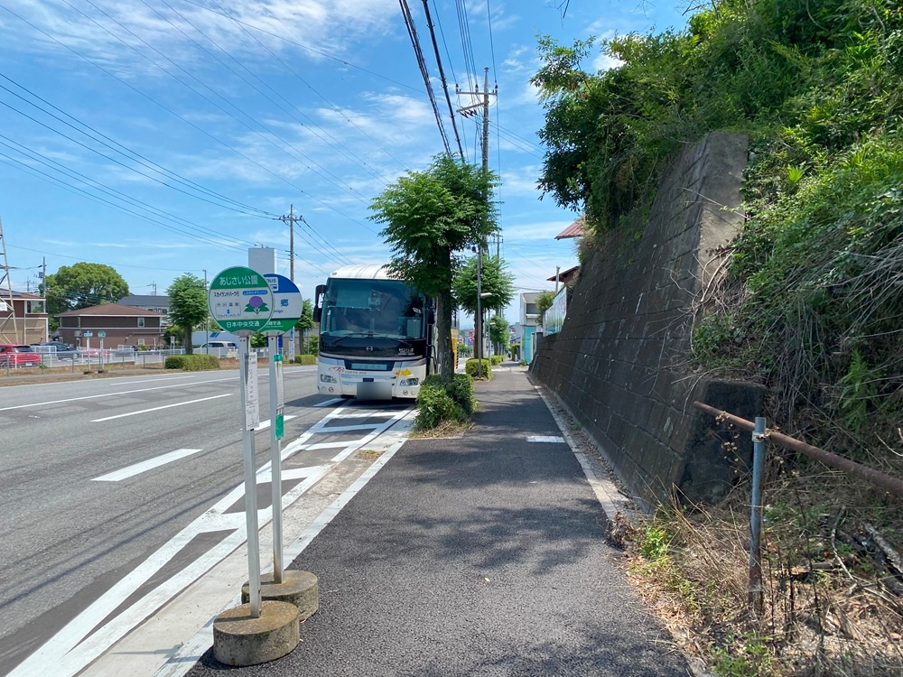 小野池あじさい公園にはバス駐車場はなし