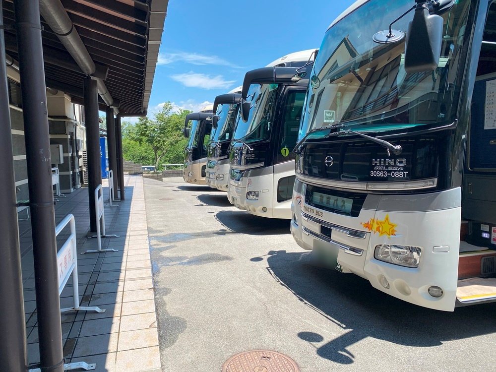 大型バス20台駐車可能