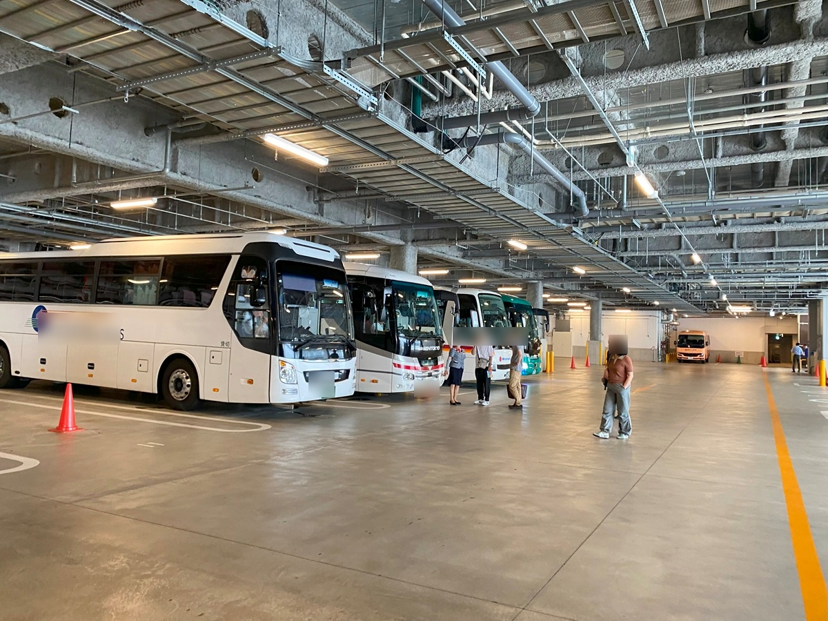 「豊洲 千客万来」バス駐車場