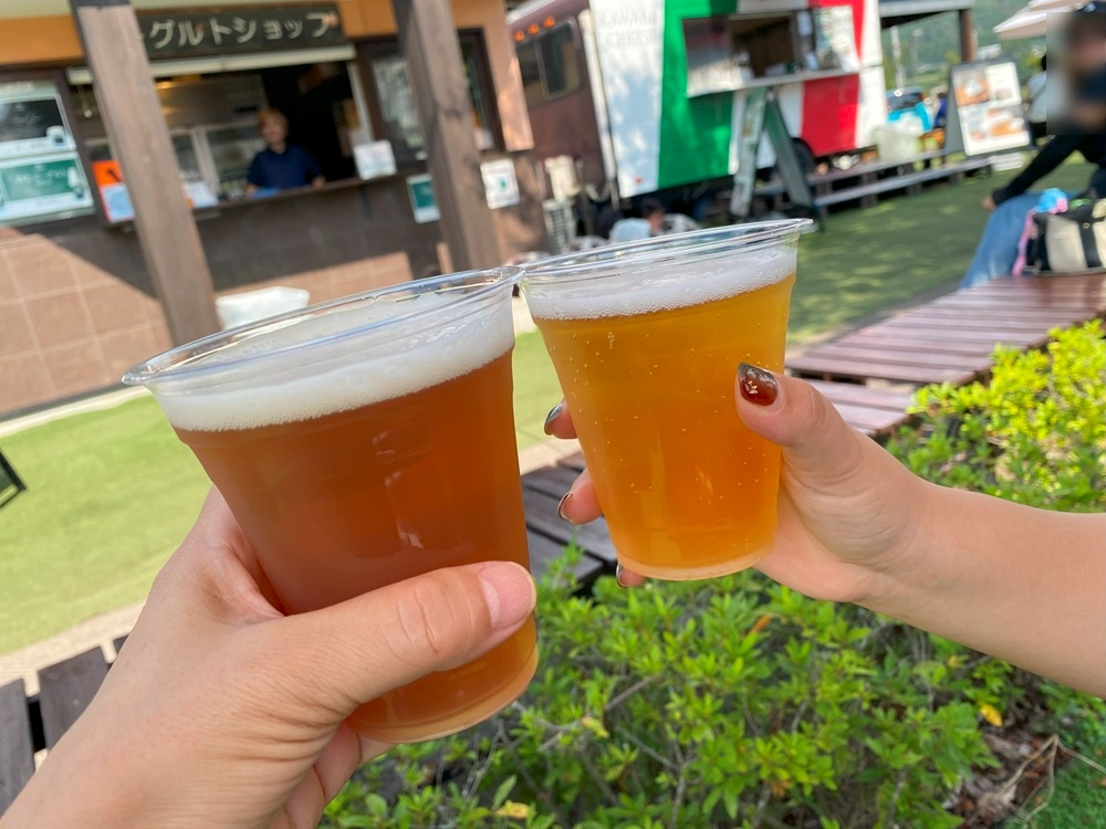 川場ビールで乾杯