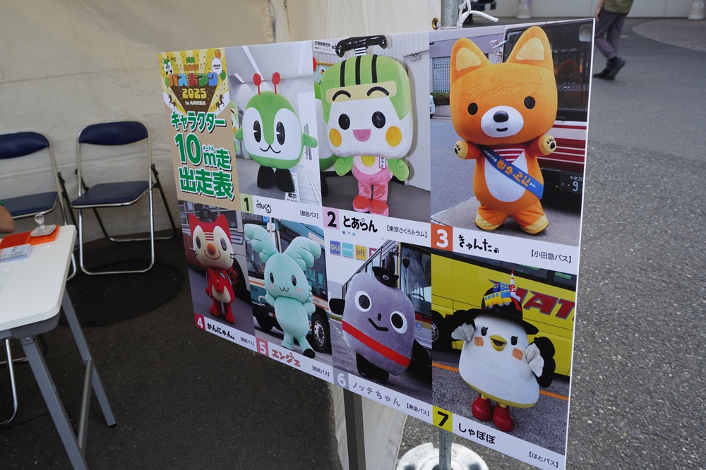 マスコットキャラクター10メートル走