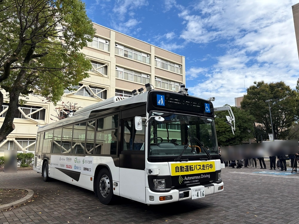 いすゞ自動車製　大型バス「エルガ」（自動運転仕様）