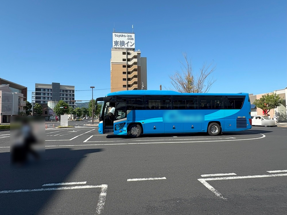 出雲市駅の貸切バス乗り場