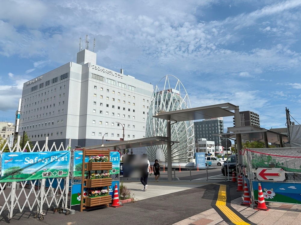 米子駅に到着