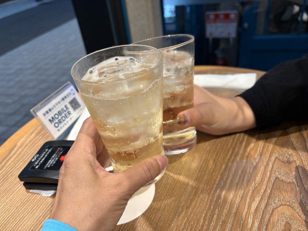 ニッカウヰスキーのハイボールで乾杯