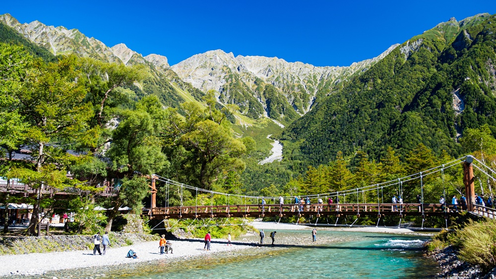 河童橋からの風景