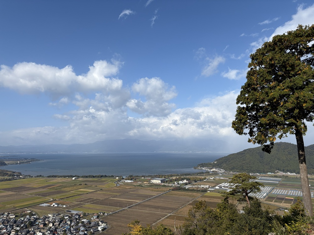 八幡山城跡　西の丸からの景色