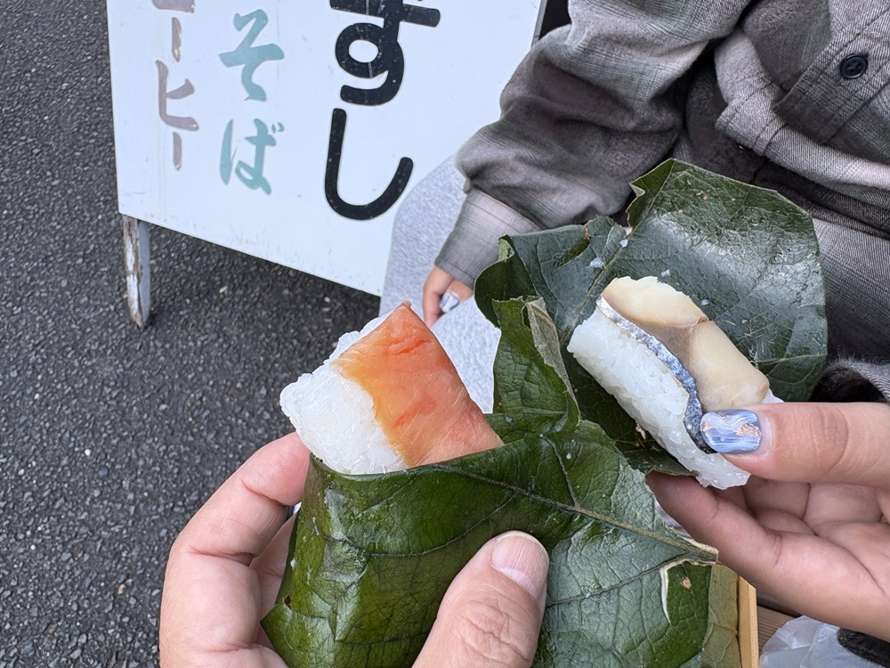 柿の葉寿司がおいしかったよー