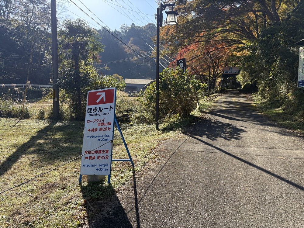 山頂まで歩くルートも