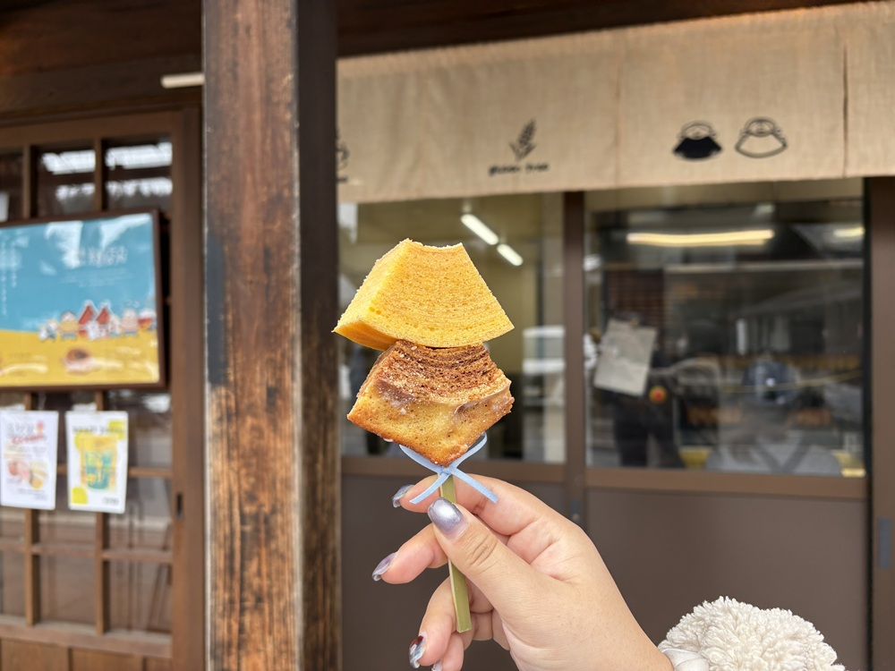 エガオヤカフェのバームクーヘン