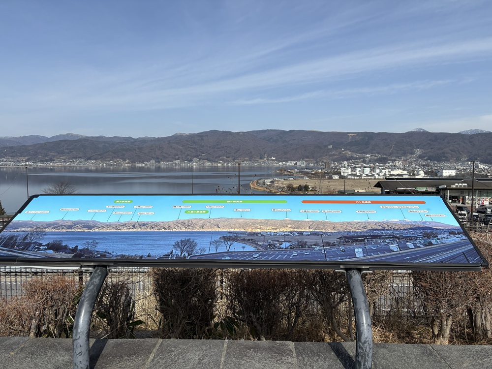 諏訪湖SAからの眺め